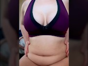 My full fluphy belly and 36D tits getting bounced around in slowmo