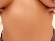 Big Tittied Ebony College Girl Grabs Her Breasts For You  8/16