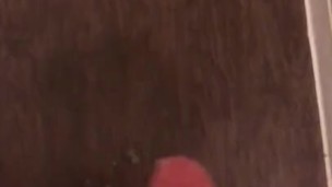 Jerking off in parents bathroom 