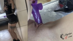 Bebê Buceta Dedilhado Com Vibrador Depois Da Festa