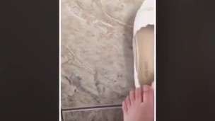 @tici_feet IG ticii_feet dangling white shoes - shoe 2 (preview)