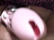 Wife makes me cum in chastity  12/16