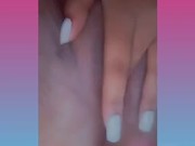 My pussy is wet in front of a movie