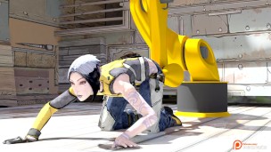Borderlands Maya Takes A Fuck Break With Robot Arm ■ Borderlands ■ Blender SFM SOUND