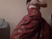 Вылизывают под платьем мою киску и попку. Бурный оргазм - lesbian_illusion 14/16