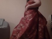 Вылизывают под платьем мою киску и попку. Бурный оргазм - lesbian_illusion 5/16