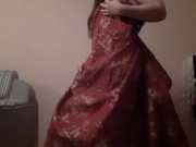 Вылизывают под платьем мою киску и попку. Бурный оргазм - lesbian_illusion 6/16