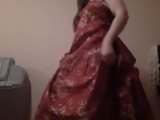 Вылизывают под платьем мою киску и попку. Бурный оргазм - lesbian_illusion 7/16