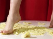 Barefoot Potato Chip Crush ASMR