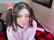 Deep throat and hard vibrator play.pt2 2/16