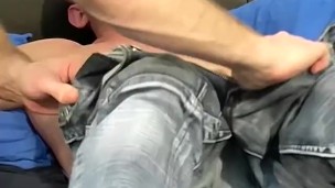 Bald jock top anal fucks inked bottom and makes him cum
