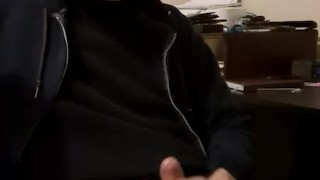 Redneck Far From Home Speaks Soft, Jerks Off, and Licks the Cum off His Hand