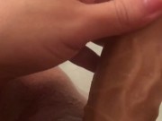 Fucking my tight pussy with big cock dildo 1/16