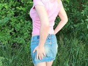 Hot MILF on a bicycle thanks for help with blowjob 3/16