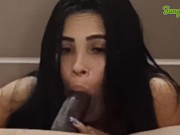 Hot slutty Brazilian teen stepsister sucking and fucking big american dick interracial 4/16