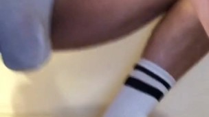 Bouncing BULGE / RIPPED Underwear / White SOCKS