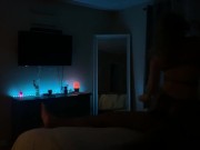 Seductive fishnet straddles hard cock ... listen to her cum.... loud  6/16