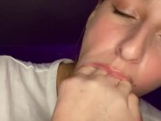 Sloppy toes gagging. Feet worship. Drool 6/16