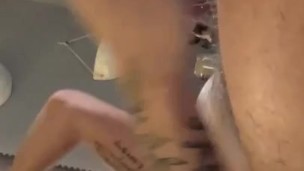 Twink cums with toy