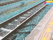 (VLOG) Public Train Sex Amateur Couple SKTER10 3/16