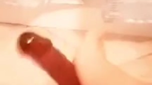 Put your hard cock between my sexy feet baby and cum on them for mommy 
