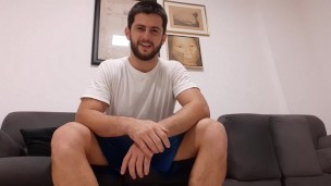 Sweaty dominant alpha stud after a workout