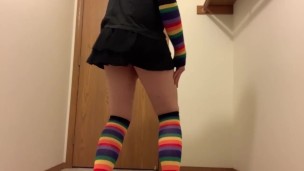Sissy Crossdresser Showing Off New Outfit 