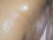 Ebony chick gets fingered by white boy 13/16