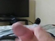 Watch shoot my load then rub it all over my stomach.