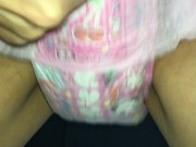 021 トレーニングおむつでおもらし！ちょっとだけオナニーもします！ - Screenshot 9 of 16 - Diaper