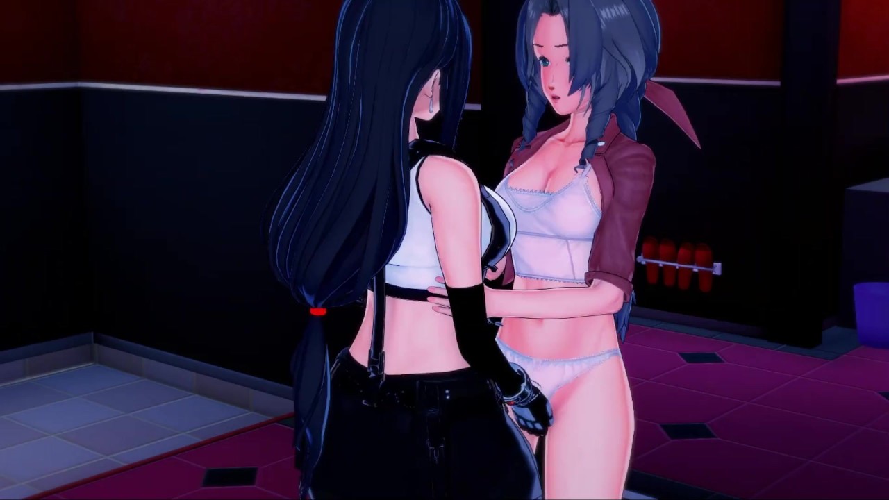 Tifa and Aerith have lesbian sex, strapon and pussy eating. Final Fantasy 7 Hentai. - RedTube