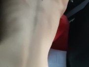CUM AND DESTROYED TEEN PUSSY IN THE CAR 16/16