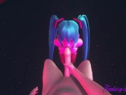Vocaloid Hentai - POV Miku Blowjob in a Striptease Club 10/16