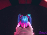 Vocaloid Hentai - POV Miku Blowjob in a Striptease Club 16/16