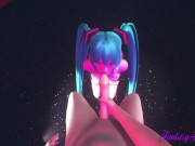 Vocaloid Hentai - POV Miku Blowjob in a Striptease Club 5/16