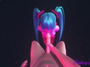 Vocaloid Hentai - POV Miku Blowjob in a Striptease Club 6/16