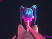 Vocaloid Hentai - POV Miku Blowjob in a Striptease Club 7/16