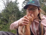 Cleaning My Very Dirty Feet. Lots of Spitting 7/16