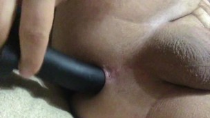 Horny Husband Toying His Ass with Dildo (Prostate Massage)