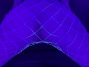 ASMR self-pleasuring under a blacklight with my hands, vibrator, and glow in the dark lube 16/16