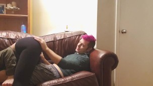Fan Vote Video 1: Playing Together on the Couch- Spanking, 69, Cowgirl, Squirt, Doggy, Facial