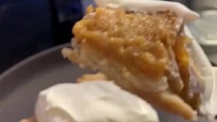 Eating thanksgiving pie too sexy 