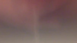Blooper, cumshot hit the camera lens