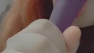 Sucking a vibrator I’m bored 