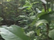 the bitch did not know that she was being filmed while she was fucked doggy style in the forest 1/16
