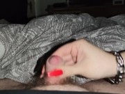 Quick Handjob with weak cumload 