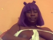 Ebony had intense verbal orgasm 1/16