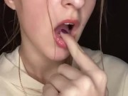 Nail fetish. Biting and licking 11/16