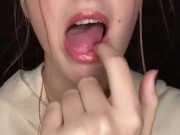 Nail fetish. Biting and licking 15/16