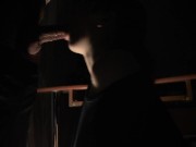 A classmate tasted my cock and her liked it! 1/16